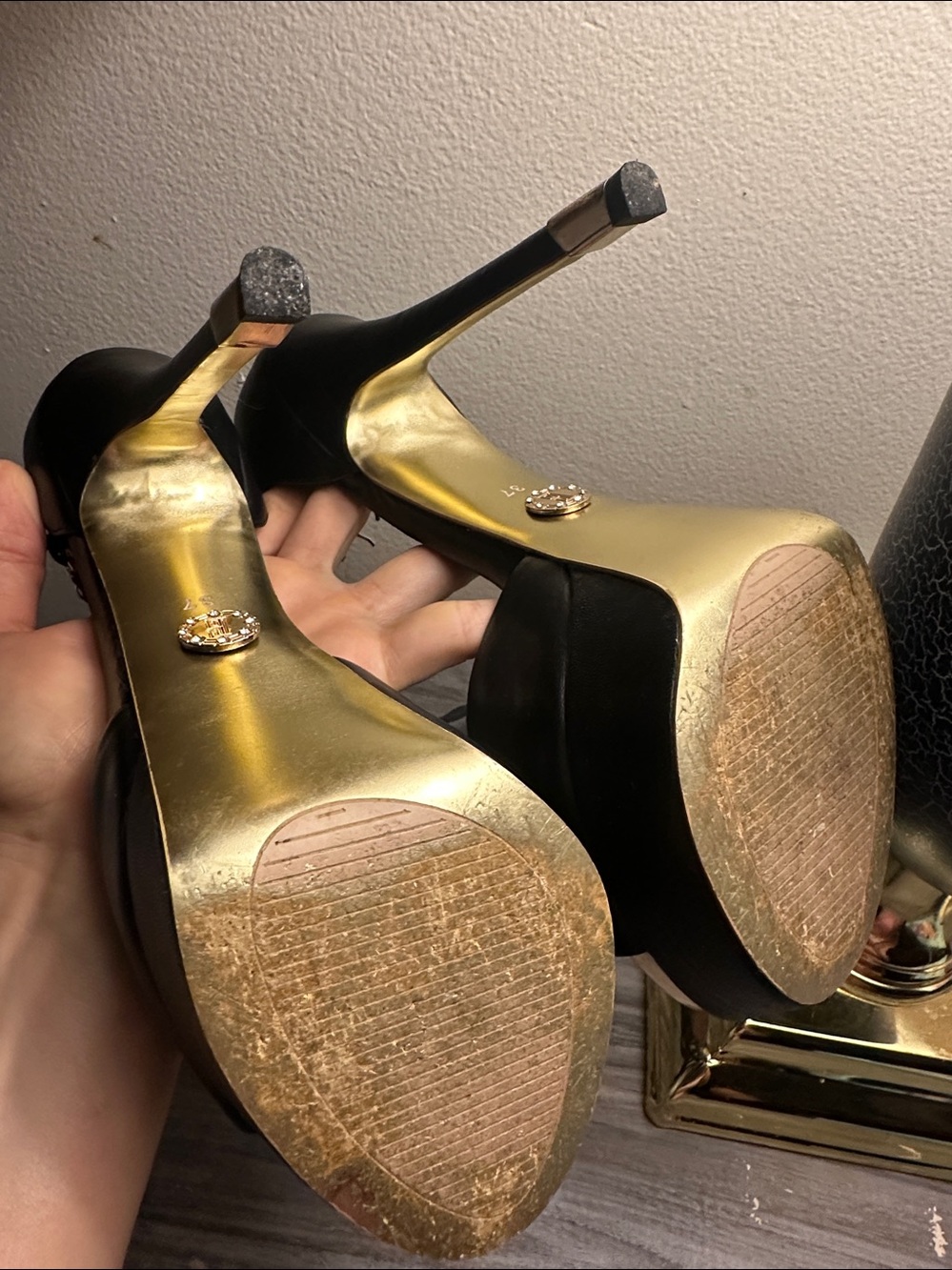 Basic Editions Black Platform Heels - Picture 14 of 14